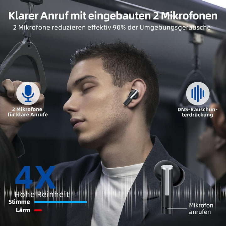 Ulfsaar Bluetooth Kopfhörer, 2023 Neue Kopfhörer Kabellos Bluetooth 5.3 mit HD Mikrofon HiFi Stereo