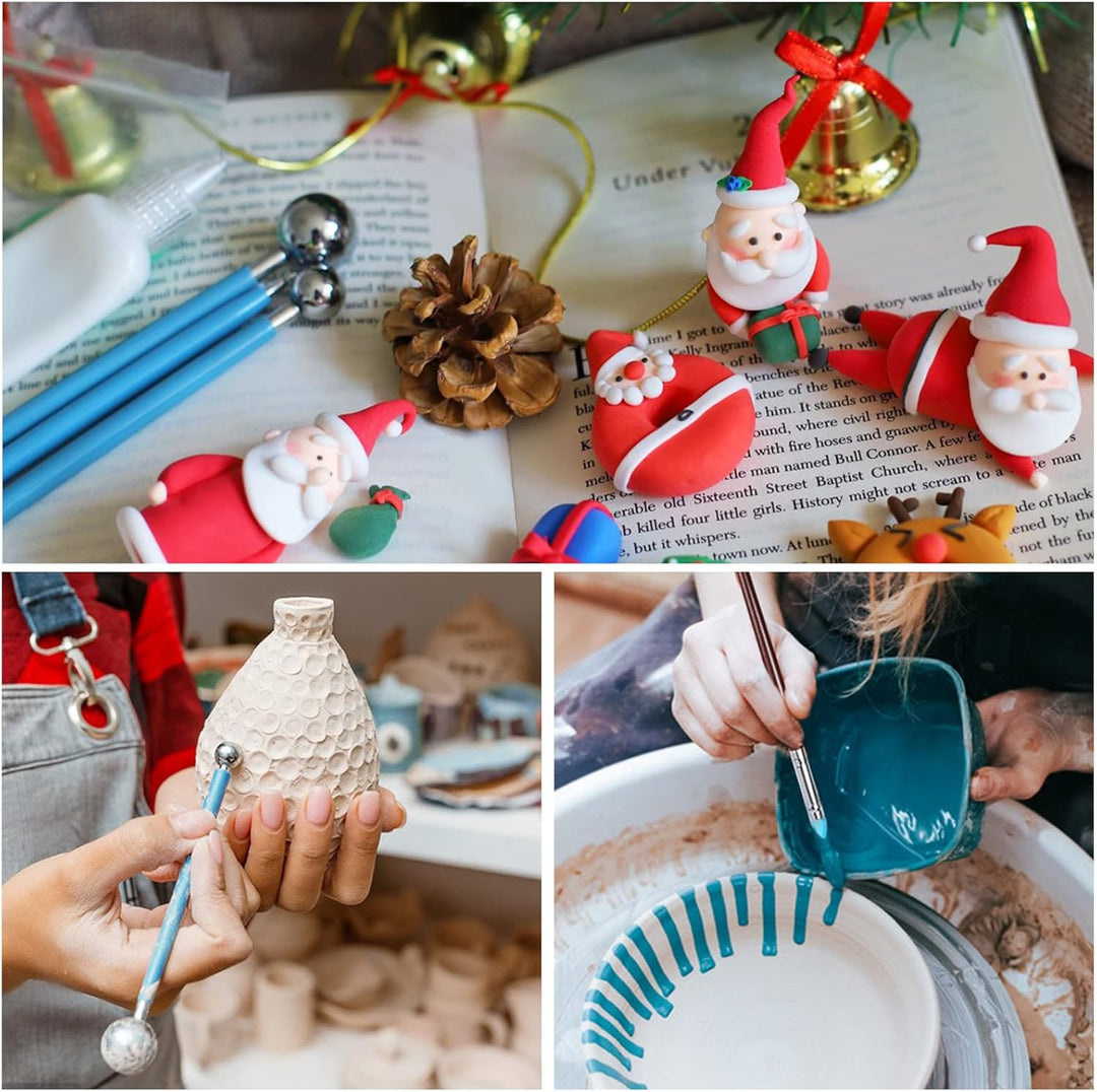 TWBEST Modellierwerkzeug Set,56 Stück Modellier-Werkzeug Sculpting Werkzeug,Polymer Clay Werkzeuge P