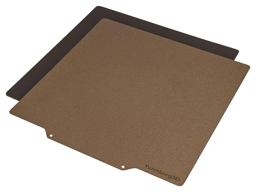Turmberg3D - Raue PEI Druckbettoberfläche - Federstahlblech inkl Magnetbase für 3D Drucker (Variante