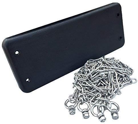 Loggyland Schaukelsitz aus Gummi mit Edelstahlkette - Verschiedene Kettenlängen zur Auswahl