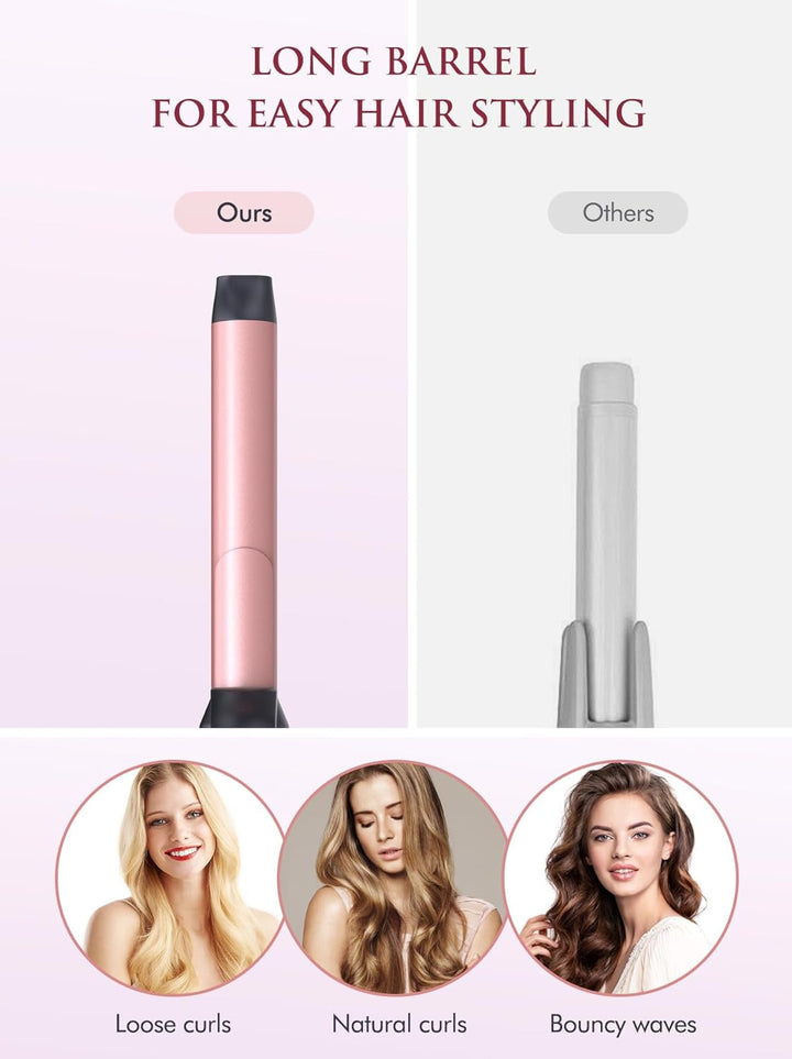 LANDOT Rotierender Lockenstab grosse Locken Automatisch: Automatischer LockenstÀbe Curling Iron 25mm