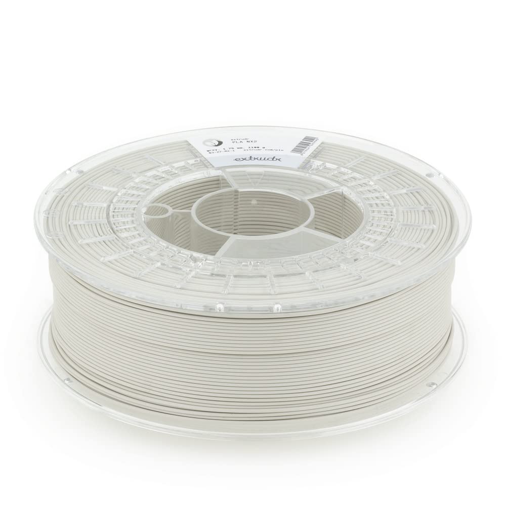 extrudr® PLA NX2 MATT ø1.75mm (1kg) 'GRAU MATT' - 3D Drucker Filament - Made in Austria