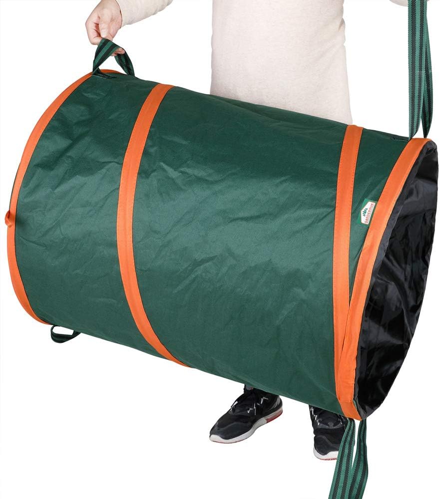 GARDEBRUK® Gartenabfallsack 3x165 Liter 30 kg Belastbarkeit stabil robust abwaschbar Garten Pop up R