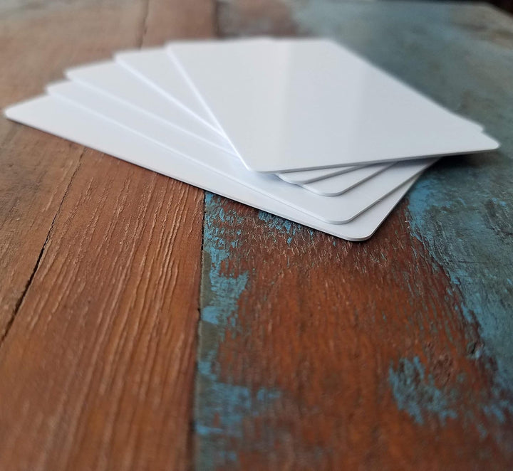 Blanko PVC-Karten für ID Badge Drucker – Graphic Qualität Weiss Kunststoff CR80 30 mil (cr8030) durc