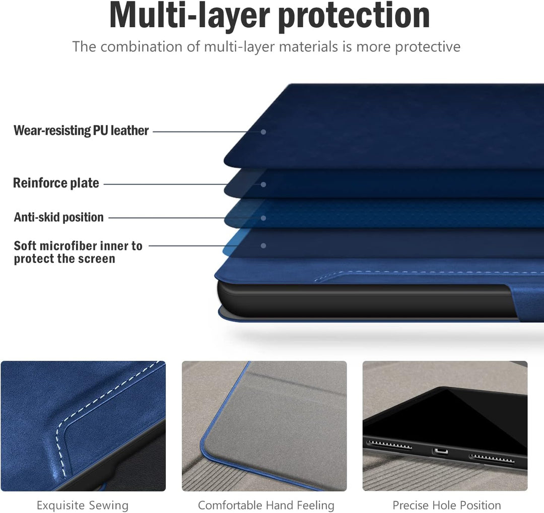 Antbox Hülle für iPad 10 Generation 2022 10,9 Zoll mit stifthalter Apple Pencil Halter Auto Schlaf/W