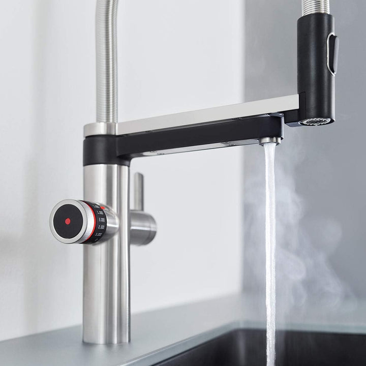 BLANCO drink.hot EVOL-S Pro PVD Steel | Multifunktionales Heisswassersystem | Veredeltes kochend hei