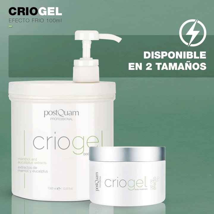 PostQuam - Criogel | Anti Cellulite Gel mit Kühleffekt für Müde Beine, Straffendes und Reduzierendes
