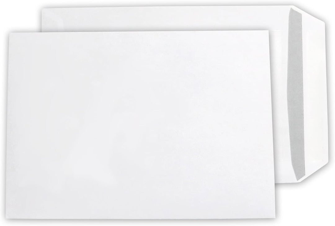 versando 500x C5 Versandtaschen ohne Fenster 162mm x 229 mm Briefumschläge selbstklebend weiss