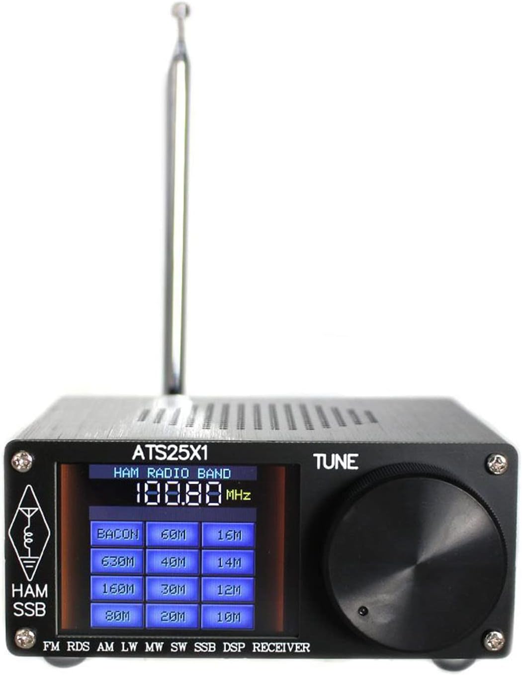 ATS 25 für X1 Si4732 Fullband-Radioempfänger, DSP-Funkempfänger mit 6.1 cm Touchscreen