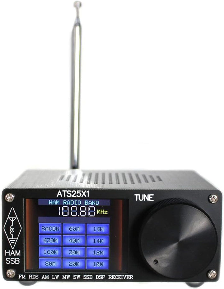ATS 25 für X1 Si4732 Fullband-Radioempfänger, DSP-Funkempfänger mit 6.1 cm Touchscreen
