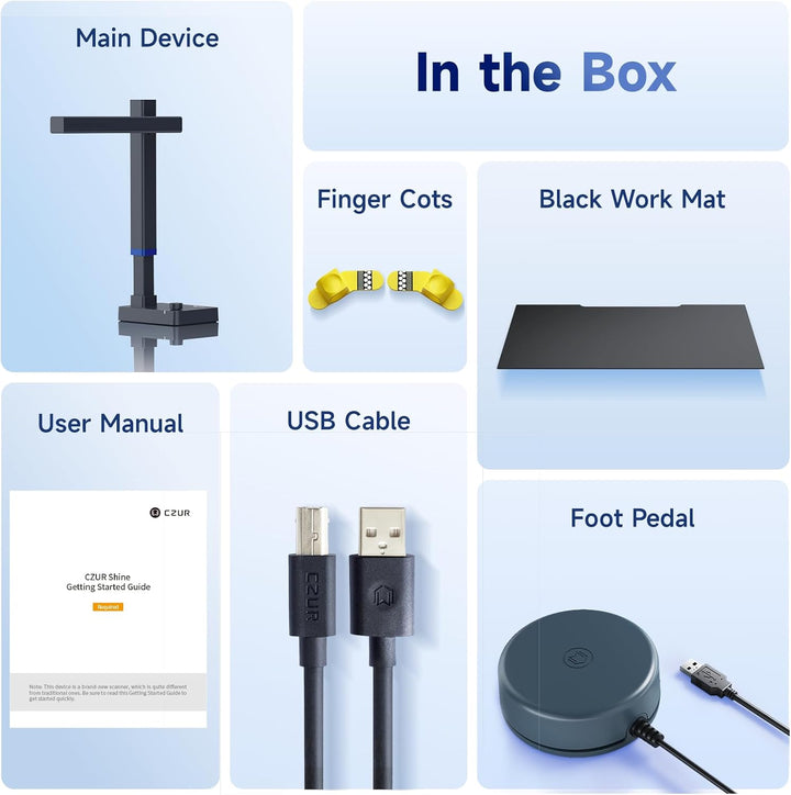 CZUR Shine Ultra Pro 24 MP Tragbarer Dokumentenkamera Faltbarer Dokumentenscanner A3 Buchscanner OCR