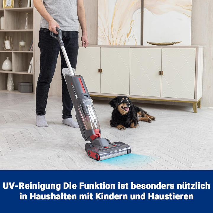 Atvel F16 Ultimate Smart kabelloser, Leichter Nass-Trocken-Staubsauger mit Dual-Tank Design und Mopp