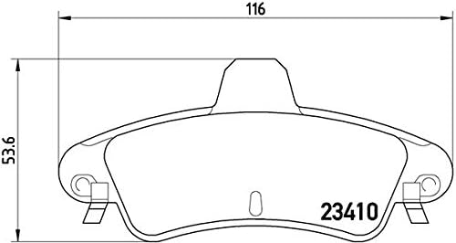 Brembo P 24 070 Bremsbelagsatz, Scheibenbremse - (4-teilig)