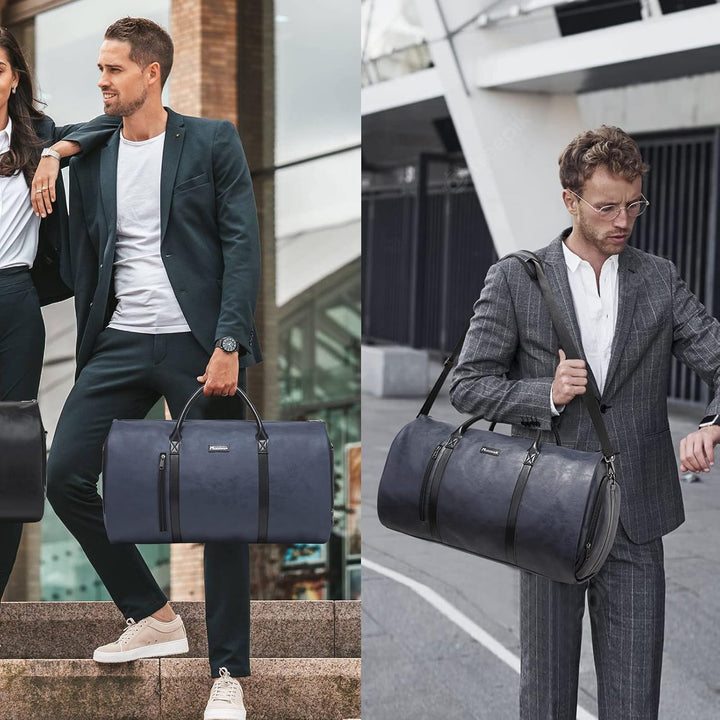 Modoker Wandelbarer Kleidersack aus Leder, Handgepäck für Reisen, Kleidersack, Geschenke für Männer,