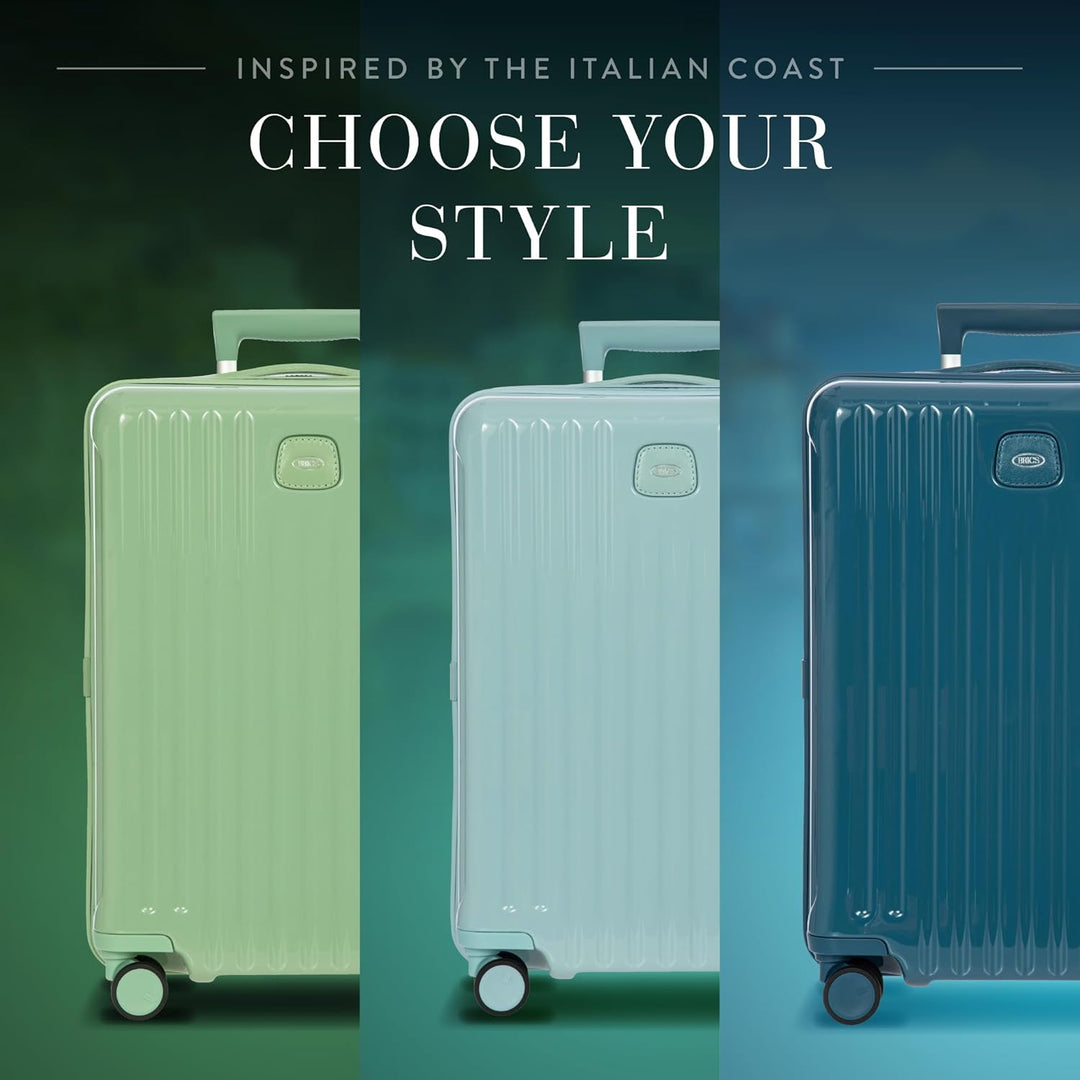 Brics Positano - 4-Rollen-Trolley M 69 cm erw. hellblau, Hellblau