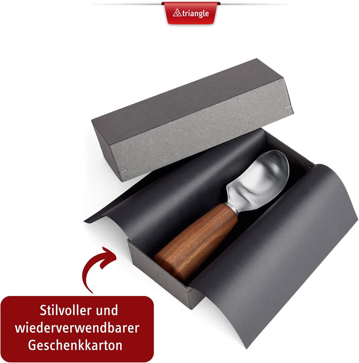 triangle 84 820 60 04_N Fruchtlöffel Soul Walnuss Made in Solingen/Germany Geschenkidee zum Aushöhle