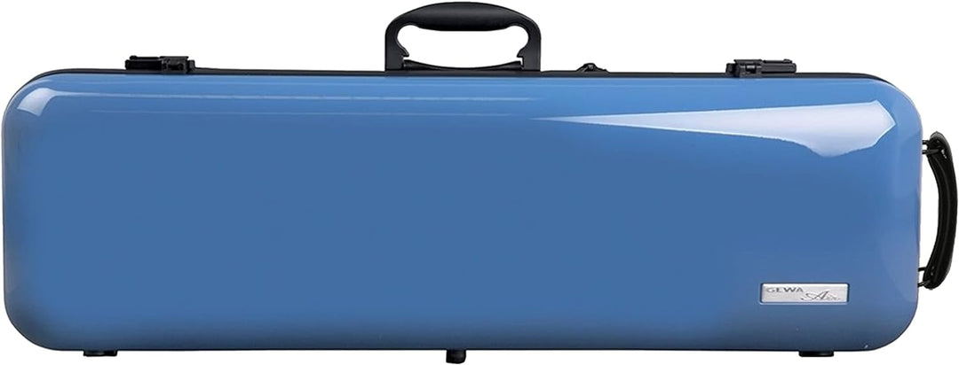 GEWA Violinkoffer AIR 2.1 blau hochglanz, mit zusätzlichem Seitengriff, Made in Germany blau mit zus