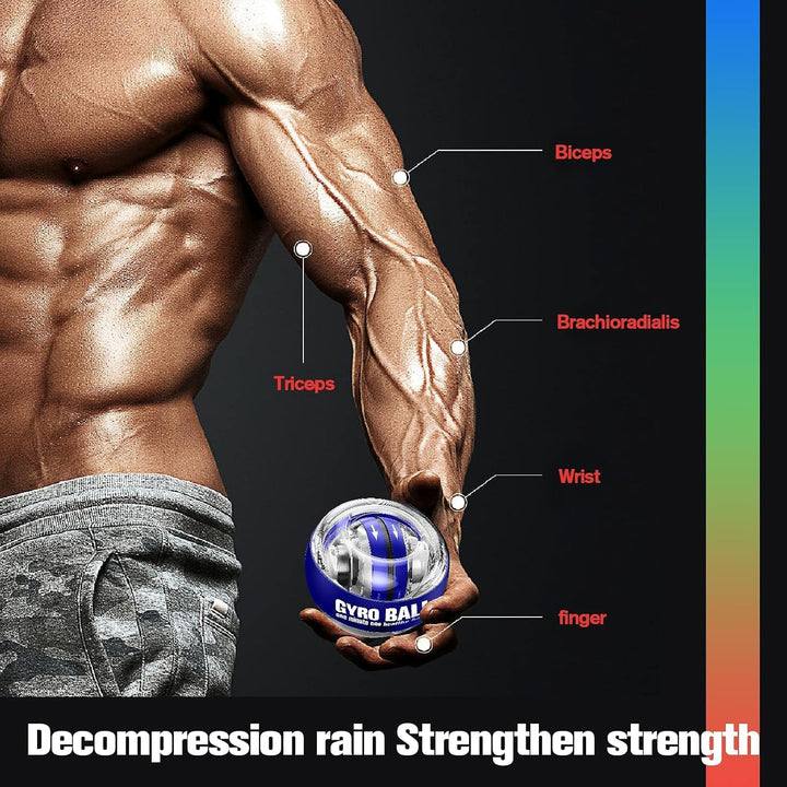 Handgelenktrainer-Ball, Auto-Start, Handgelenkstärker, Gyroskopischer Unterarm-Trainer, Gyro-Ball zu