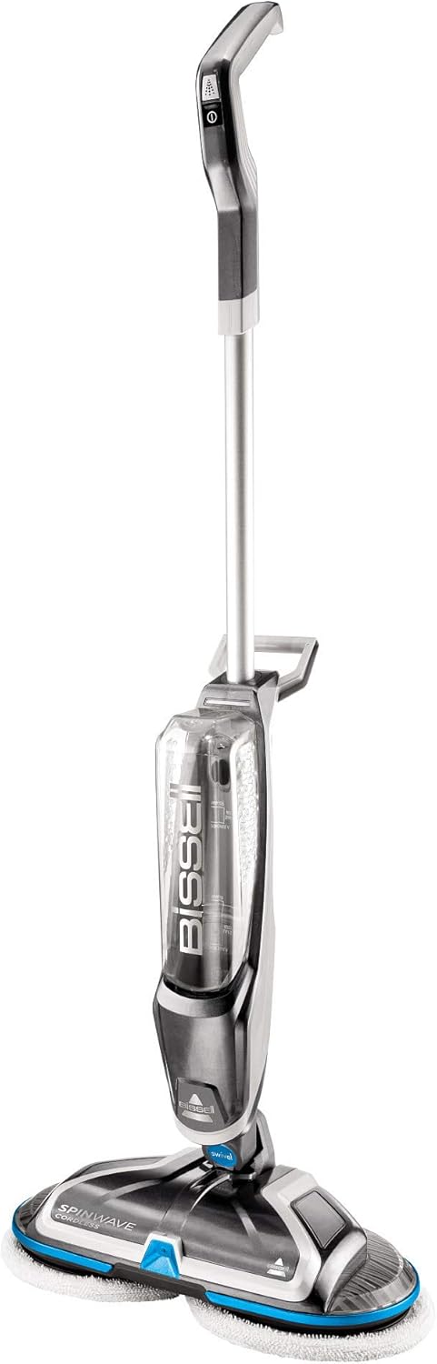 Bissell 2240N Spinwave Cordless, Kabelloser Elektrischer Mopp für Hartböden 2550 Multi-Surface Pet R