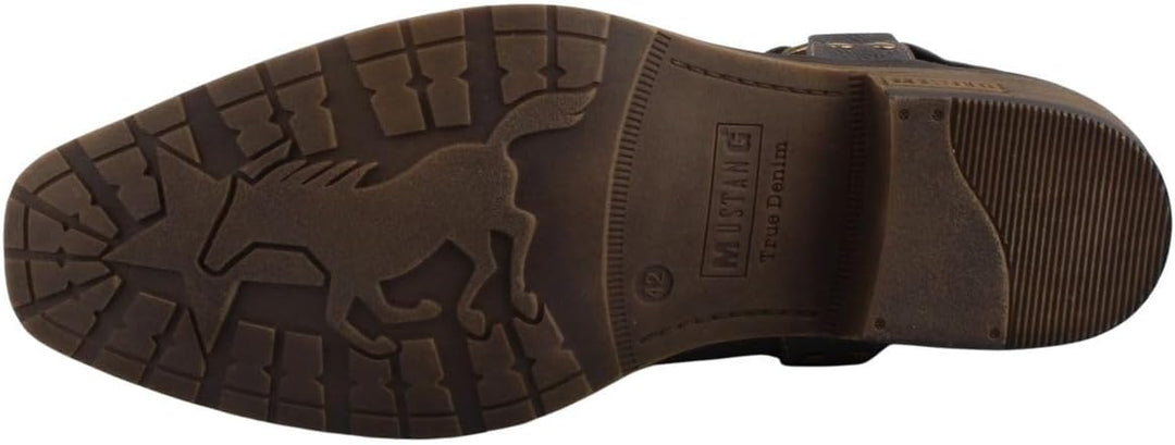 MUSTANG Herren Western Stiefelette Cowboystiefel 46 EU Grau Graphit, 46 EU Grau Graphit