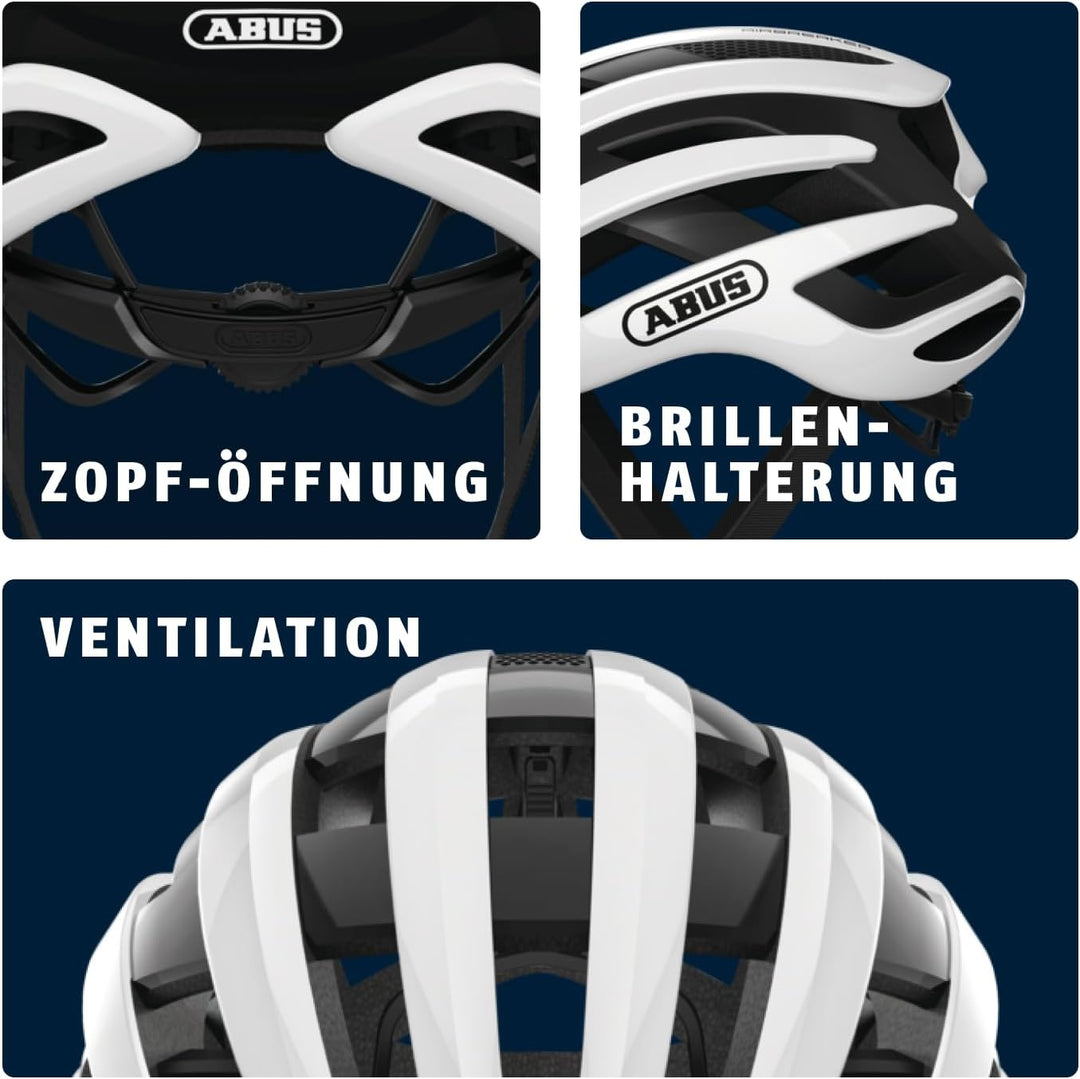 ABUS Rennradhelm AirBreaker - High-End Fahrradhelm für den professionellen Radsport - für Jugendlich