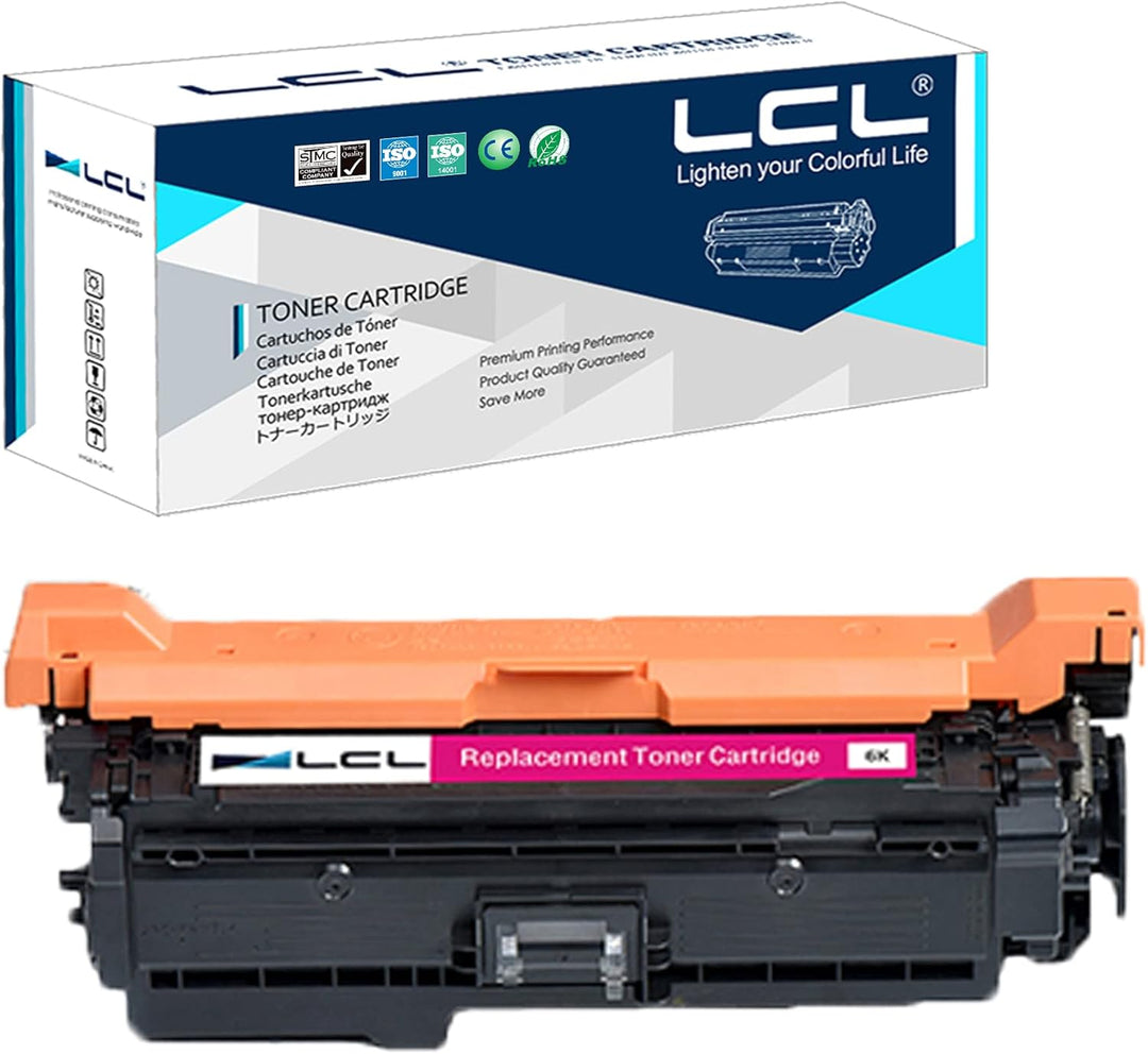 LCL Remanufactured Tonerkartusche CE403A 507A (1 Magenta) Ersatz für HP Laserjet Enterprise 500 Colo