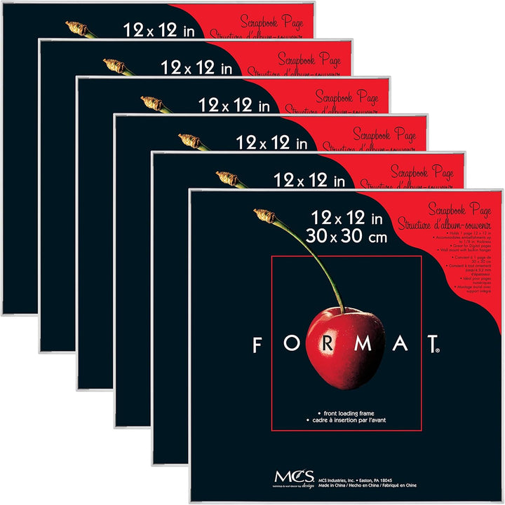 MCS Format Bilderrahmen, Galerie-Wandrahmen, Weiss, 12 x 12, 6 Stück 6er-Packung Weiss 12 x 12 in, 6