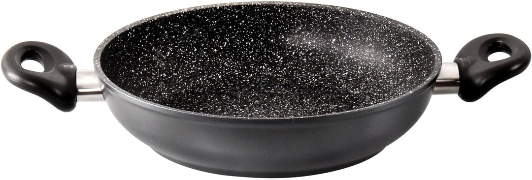 STONELINE® Made in Germany Servierpfanne 28 cm, auch für öl- und fettfreies Braten, Kratzfeste Antih