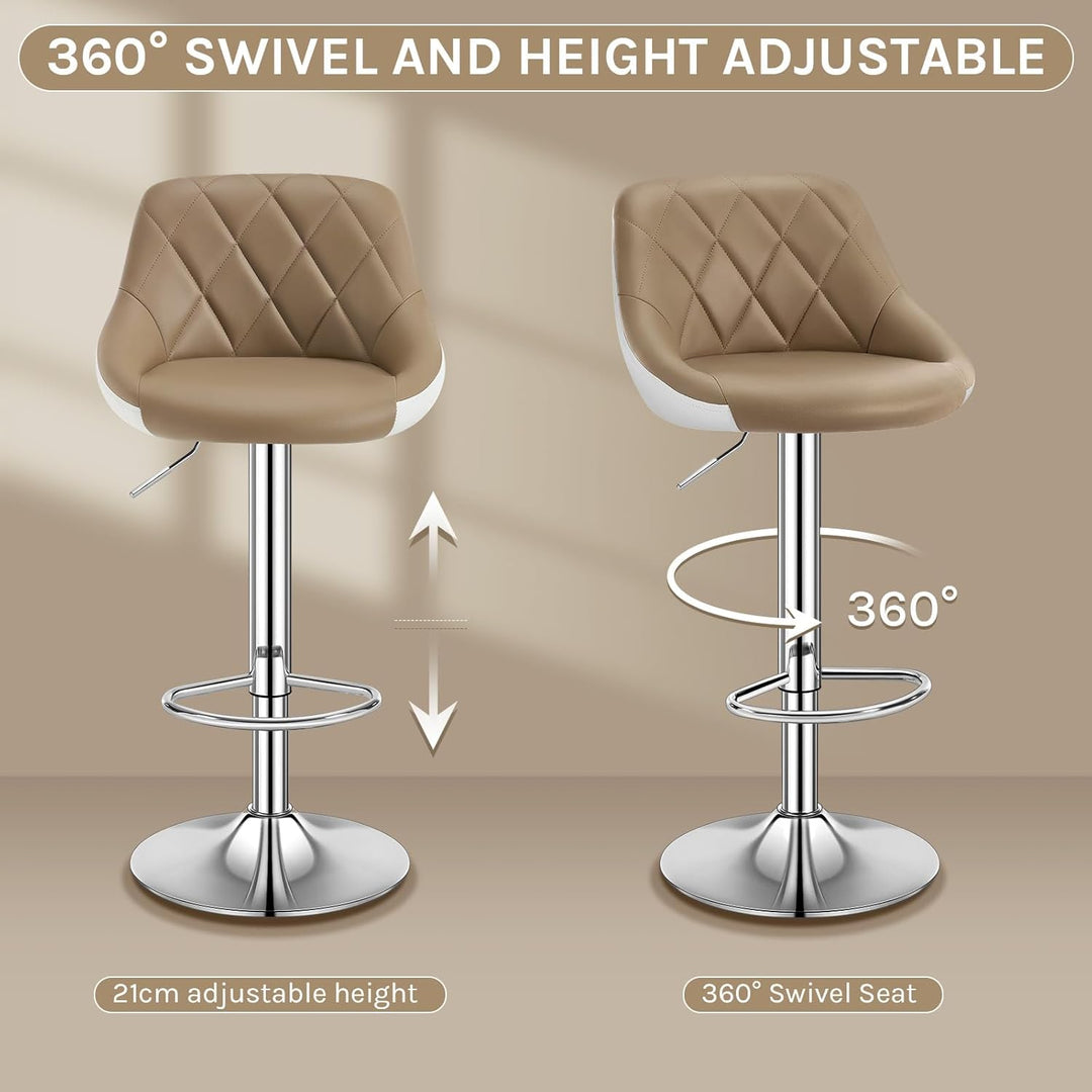 WOLTU® 1x Barhocker Barstuhl Tresenhocker Bistrohocker mit Griff, Design Stuhl, höhenverstellbar, fr