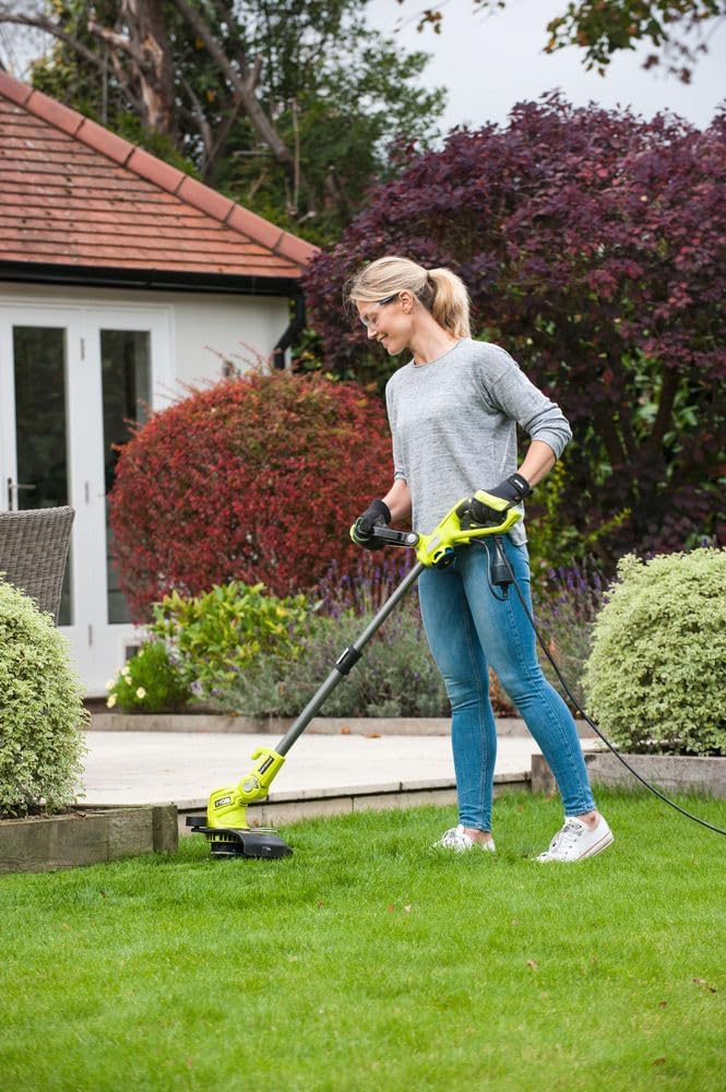 Ryobi Rasentrimmer 500W, Elektro Freischneider, Schnittbreite 27 cm, Teleskopstil, RLM18X41H240F