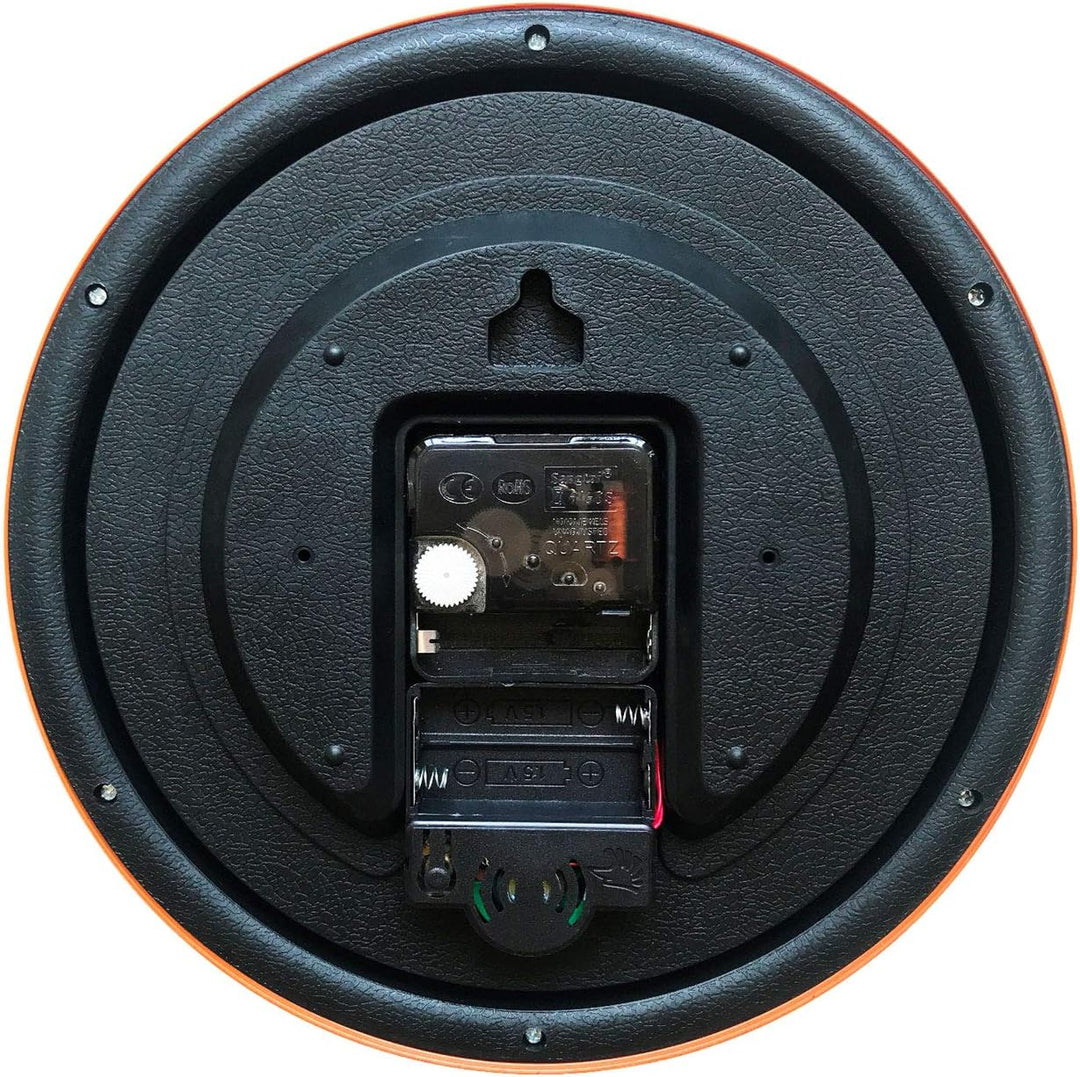 SELVA Tieruhr, Wanduhr, mit Tierlauten zu jeder Stunde und farbenfrohe Illustrationen, Gehäuse aus K