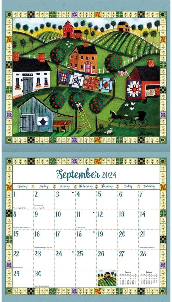 LANG Country Sampler 2024 Wandkalender (24991001906), 2024