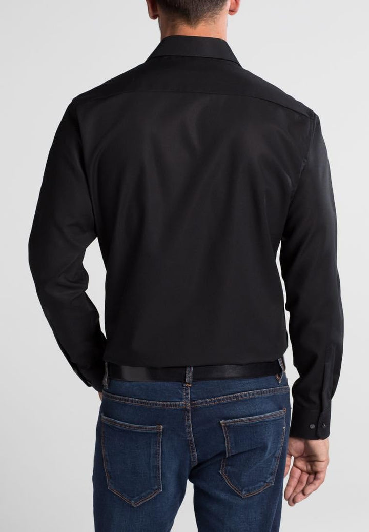 eterna Langarm Hemd MODERN FIT Popeline unifarben