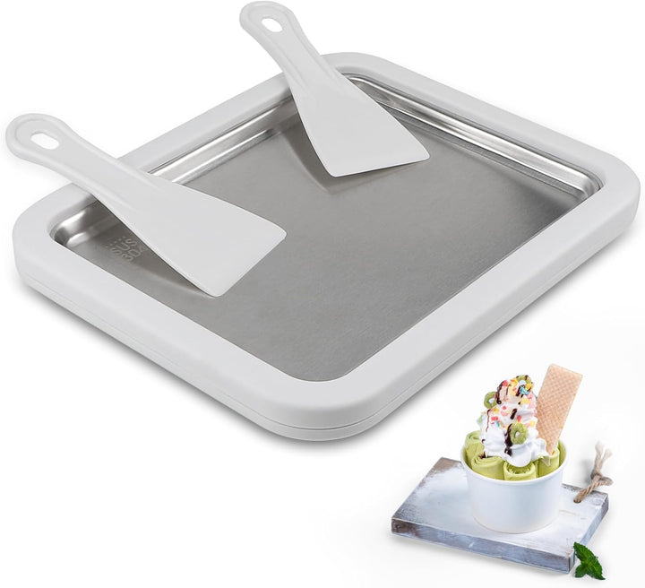 DBREAKS Eiscreme Roller Maker Pan, Eisplatte, Ice Cream Rolls Maker, Ice Rolls Maschine, Hausgemacht