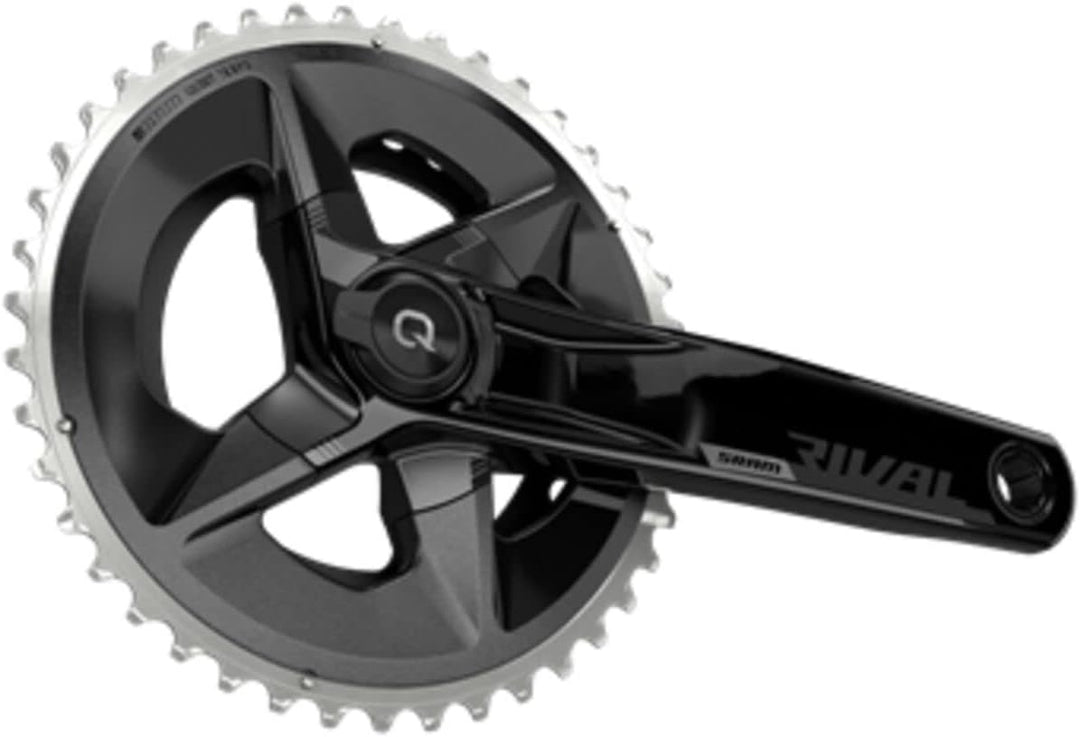 Sram Unisex – Erwachsene Rival Kurbelgarnitur, Schwarz Aluminium, 46-33