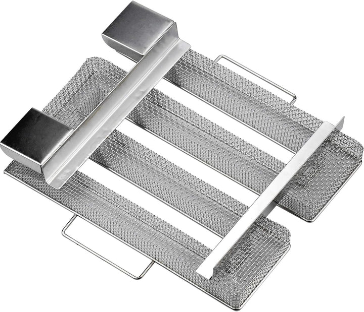 Sparbrand Kaltrauchgenerator Kaltraucherzeuger Edelstahl mit Griff für Kalträuchern Kugelgrill Grill