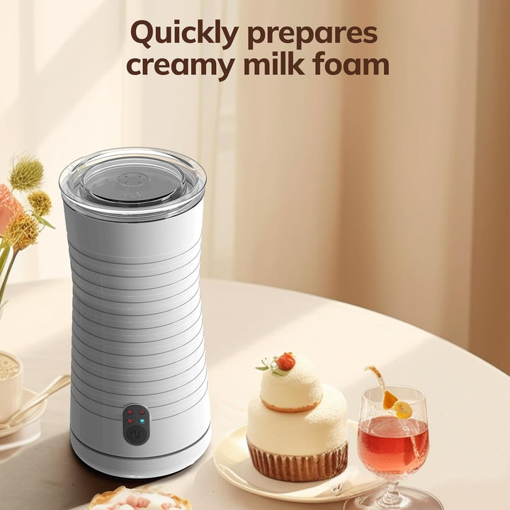 morpilot Milchaufschäumer Elektrisch 4-in-1, Milchschäumer für Heisser und Kalter Milchschaum Automa