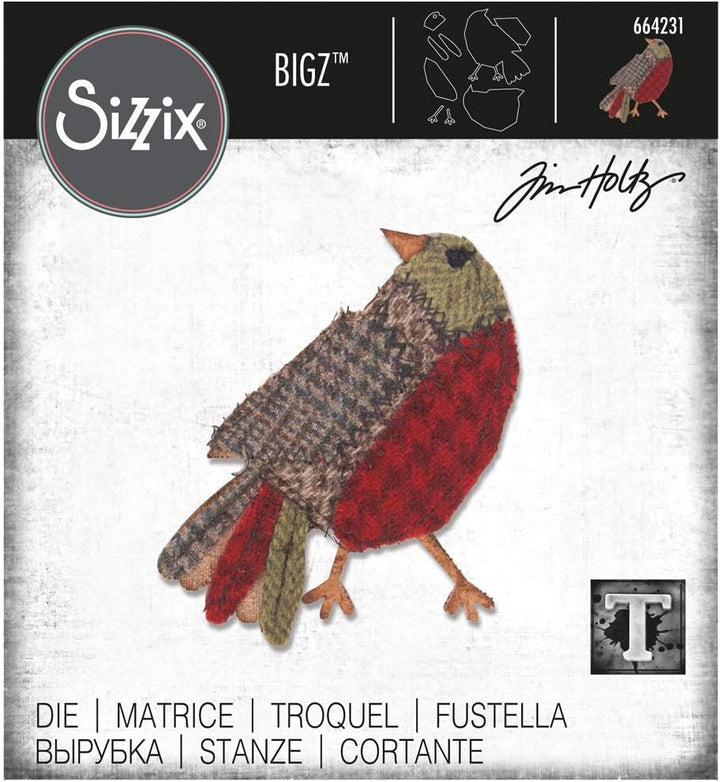 Sizzix Tim Holtz 664231 Stanzschablone, Motiv "Patchwork", mehrfarbig, Einheitsgrösse