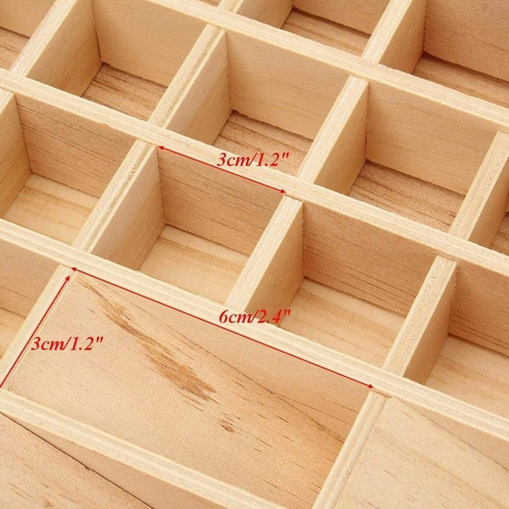 CHSEEA Ätherisches Öl Display Ständer Gestell Halter Organisator, 68 Löcher Holz Box Veranstalter Au