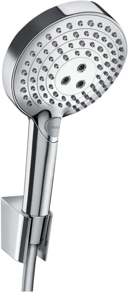 hansgrohe wassersparendes Duschsystem Raindance Select PowderRain Regendusche (Duschkopf, Schlauch,