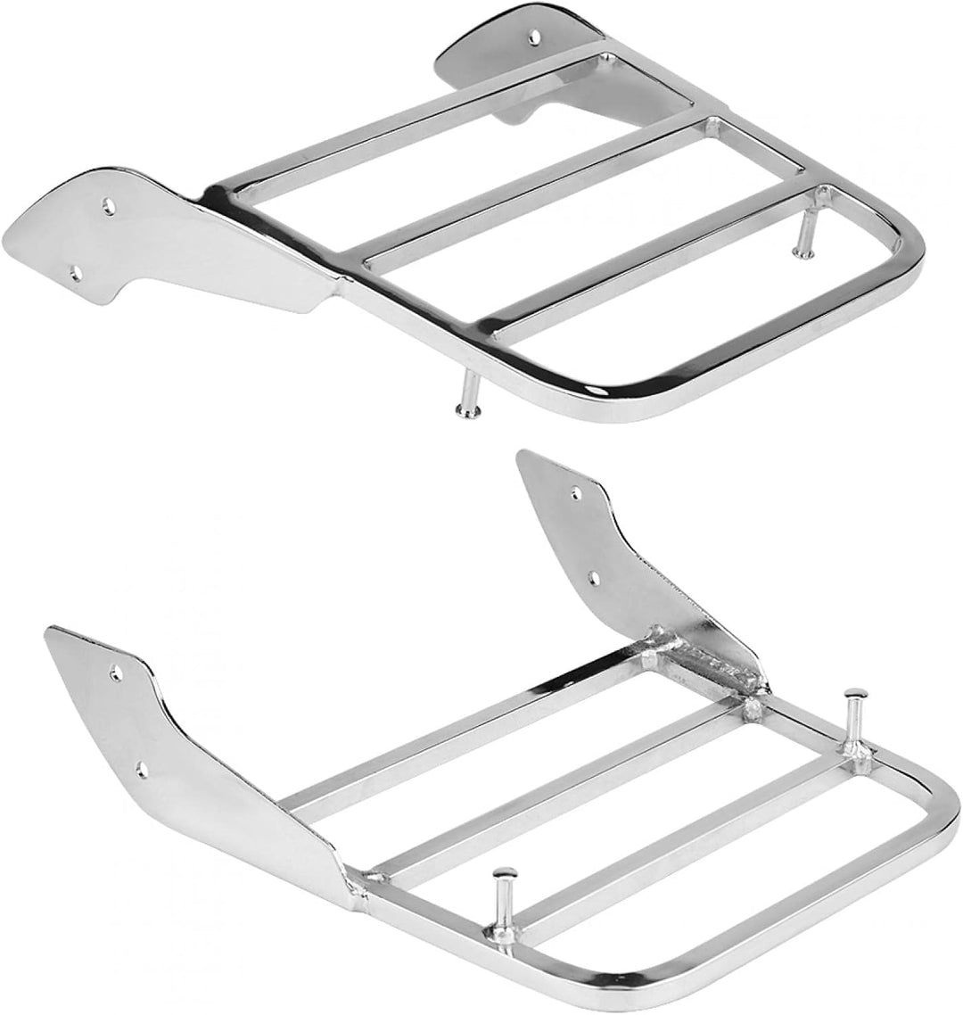 Tomotato Motorrad Rückenlehne Sissy Bar Gepäckträger, Chrom Heckgepäckträger für Shadow VT750 C2 199