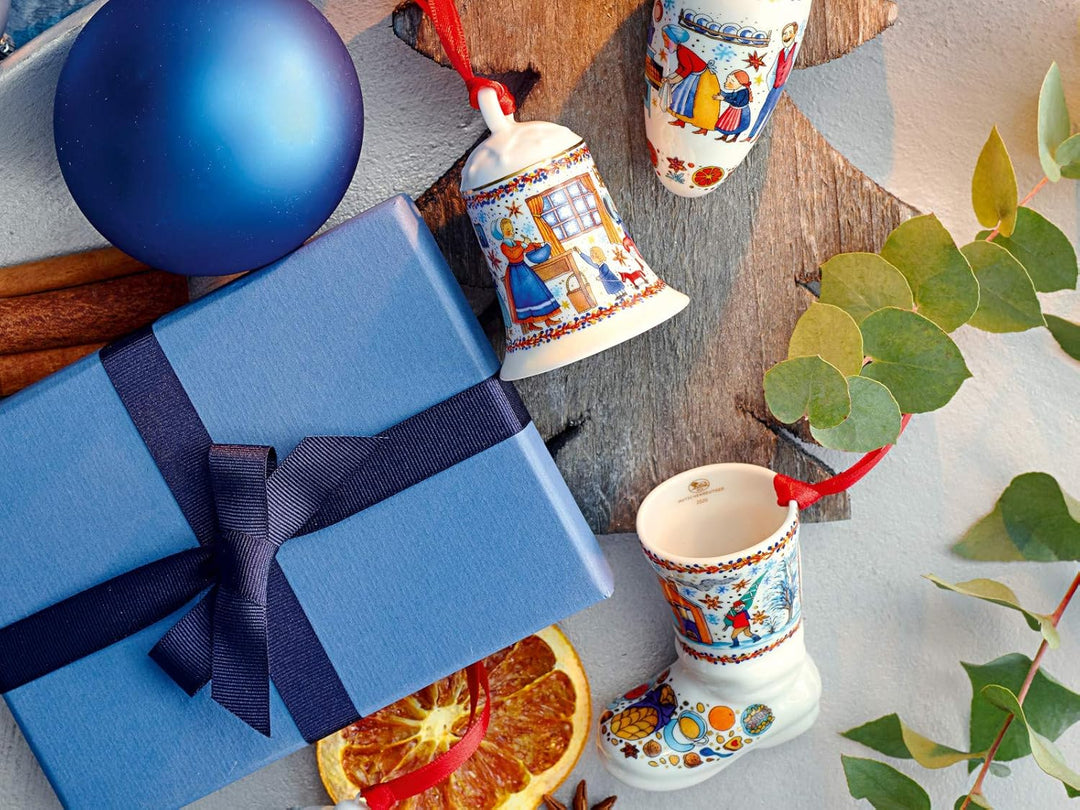 Hutschenreuther 2020 Porzellanglocke, Porzellan, Bunt, 7 cm