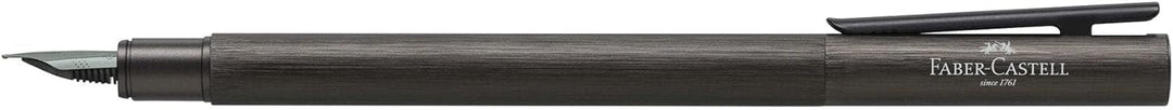 Faber-Castell 146251 - Füller Neo Slim Aluminium, Federbreite F, gunmetal Federbreite F gunmetal, Fe