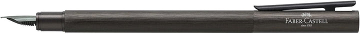 Faber-Castell 146251 - Füller Neo Slim Aluminium, Federbreite F, gunmetal Federbreite F gunmetal, Fe
