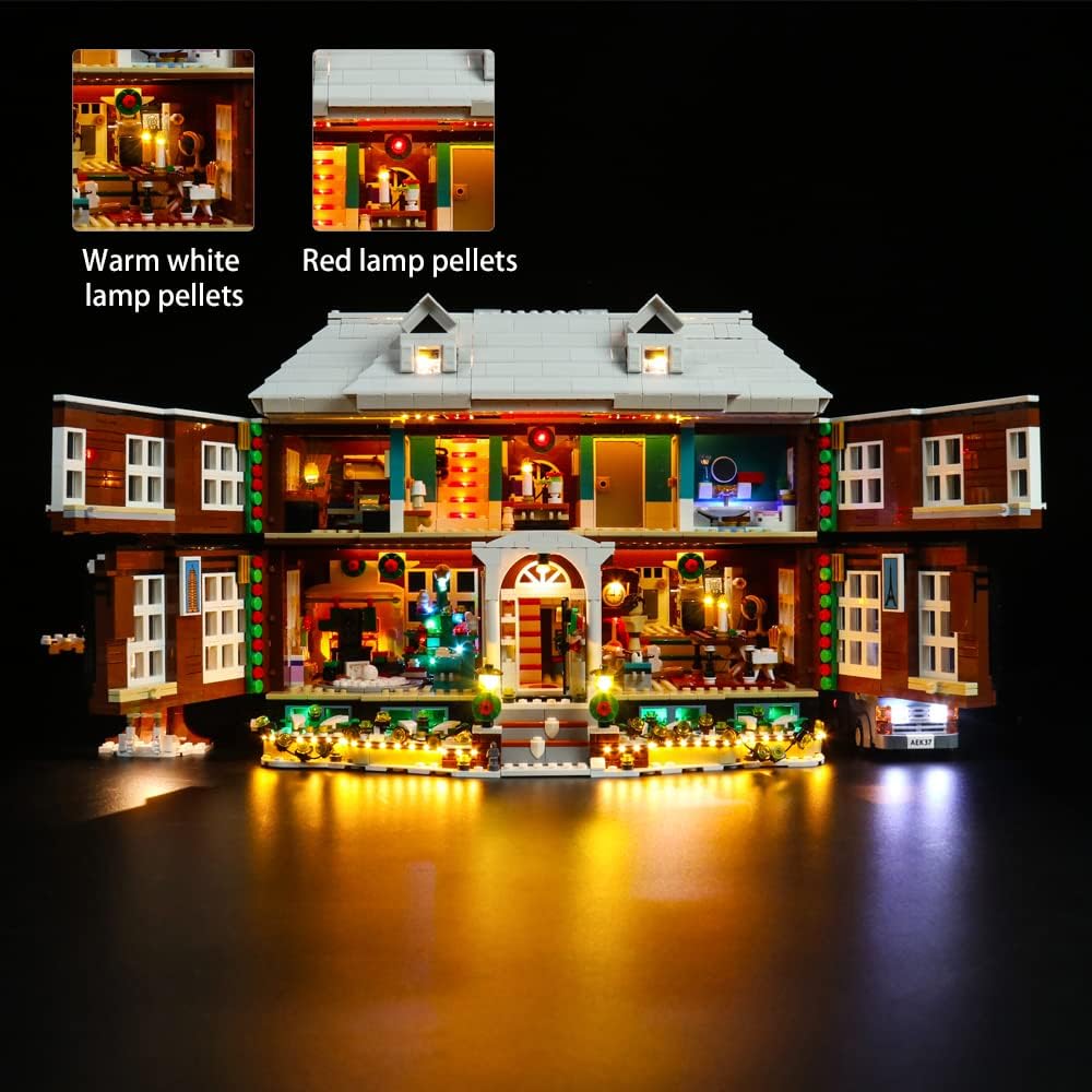 Led Licht Set für Lego Home Alone,Dekorations Led Beleuchtungs Set für Lego 21330 Exklusives Collect