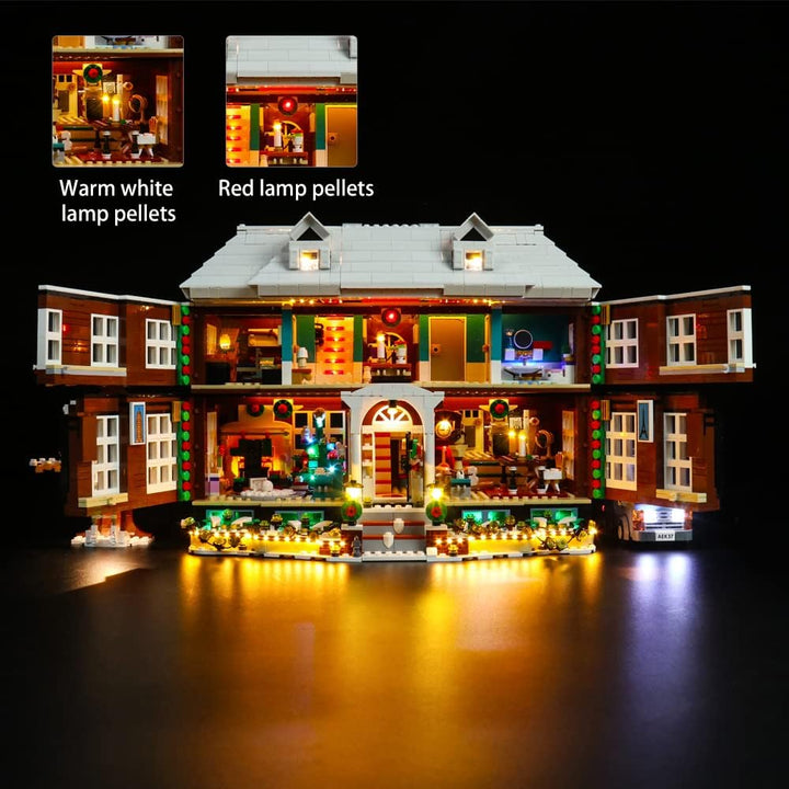 Led Licht Set für Lego Home Alone,Dekorations Led Beleuchtungs Set für Lego 21330 Exklusives Collect