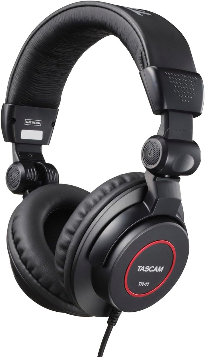 TASCAM TH-11 Studio-Kopfhörer schwarz/rot, schwarz/rot