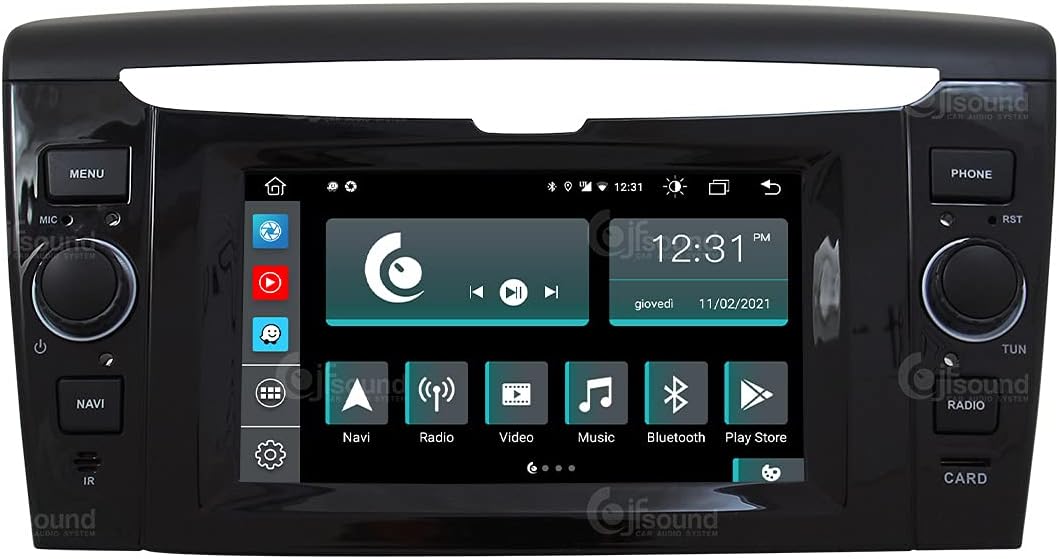 Costum fit Autoradio für Lancia Ypsilon Android GPS Bluetooth WiFi Dab USB Full HD Touchscreen Displ