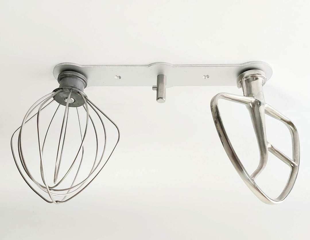 HL-Perfektion-in-Edelstahl Für KitchenAid kompatibel 3er Halterung für Flachrührer Knethaken Schneeb