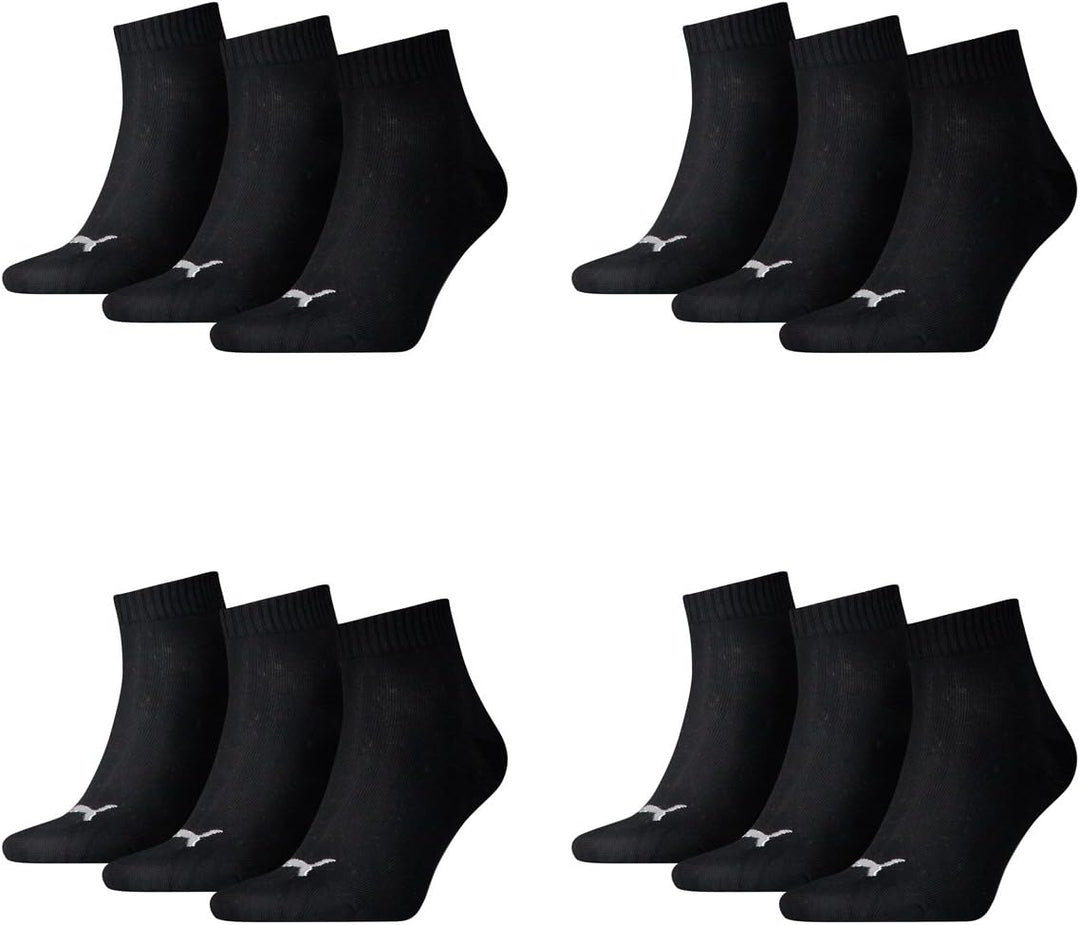 PUMA Herren Quarters Sportsocken 12er Pack Sportsocken (12er Pack), 200 - Black